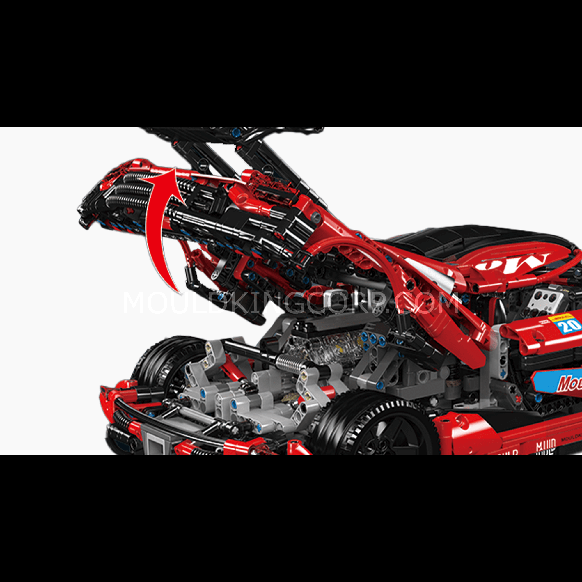Mould King 13121 Regera R Hypercar Remote Control Building Kit - 3063 Piece Model Car Set for Adults & Teens | Perfect for Collectors, STEM Learning & RC Car Enthusiasts