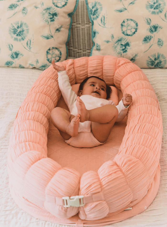 The Sleep Cloud Nest - Ultra Soft Pink Memory Foam Pillow for Side & Back Sleepers - Perfect for Bed, Sofa & Travel Use