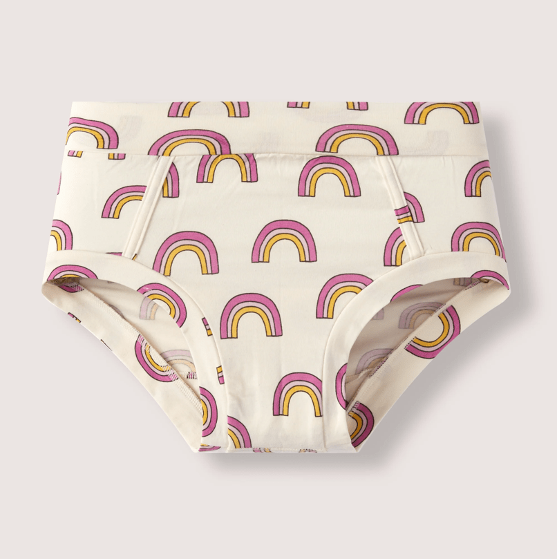 Lulu Funk Women's Brief Over the Rainbow - Comfortable Cotton Underwear for Everyday Wear, Workout & Sleep