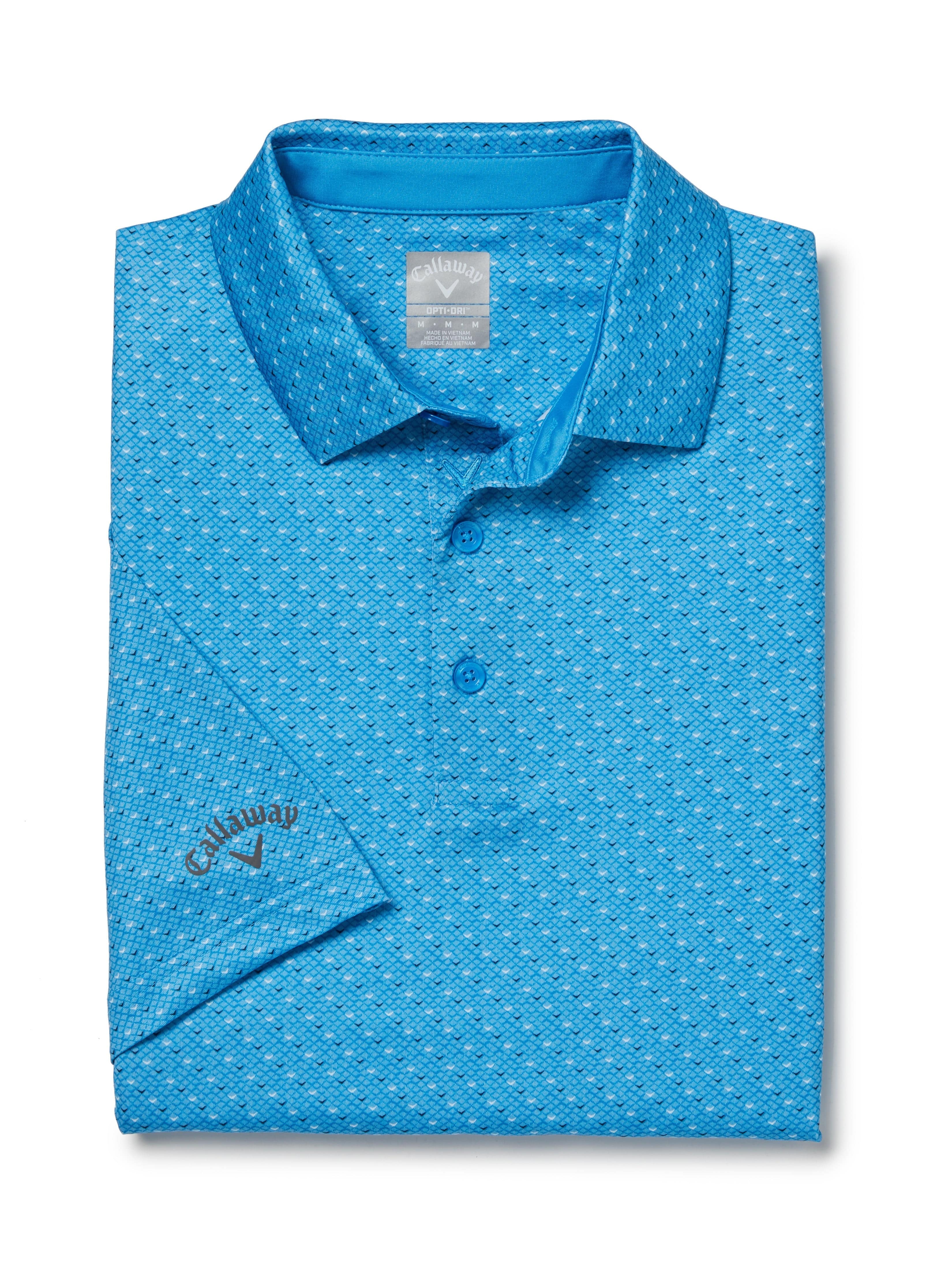 Men's Swing Tech™ Allover Chevron Polo Shirt - Breathable, Moisture-Wicking Golf & Casual Wear for Active Lifestyles