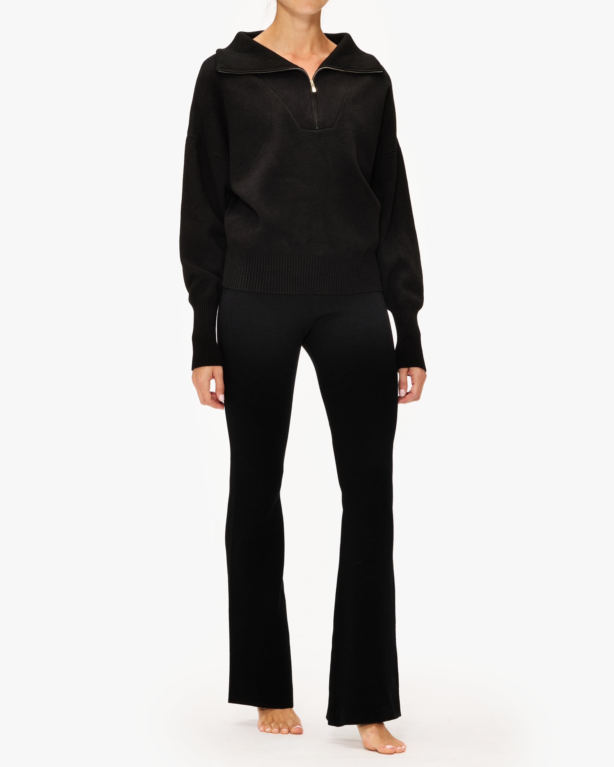 Lune Olly Flare Pants for Women - High Waisted Wide Leg Trousers with Pockets - Perfect for Casual Wear, Office Outfits & Date Night Looks