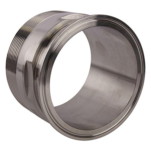 4 Inch NPT Adapter with Tri Clamp Fitting - 3 Pack - Compatible with Glacier Tanks - Perfect for Brewing, Distilling & Food Processing Equipment
