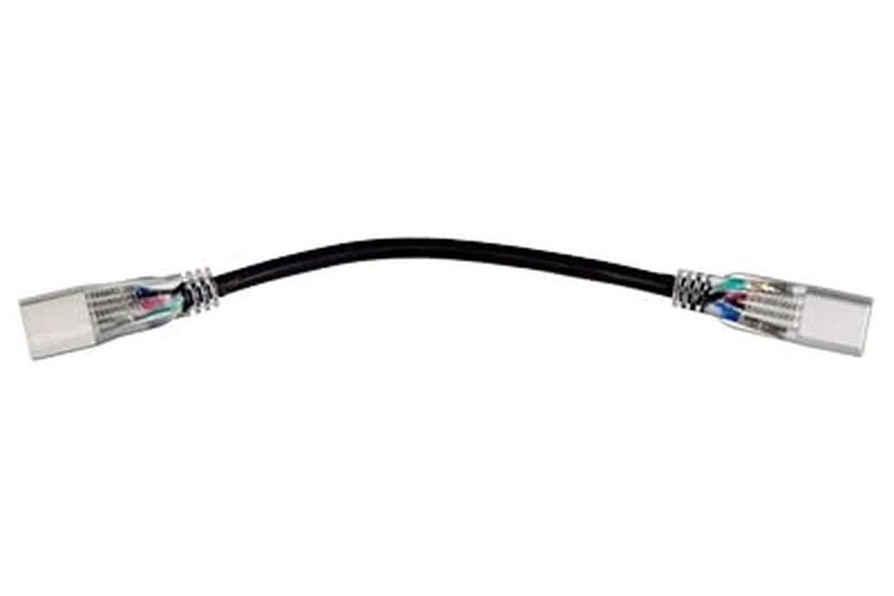 125V RGB LED Strip Light Female to Female Extension Cable - 6 Inch White - Perfect for Home Decoration, Gaming Setup & DIY Lighting Projects