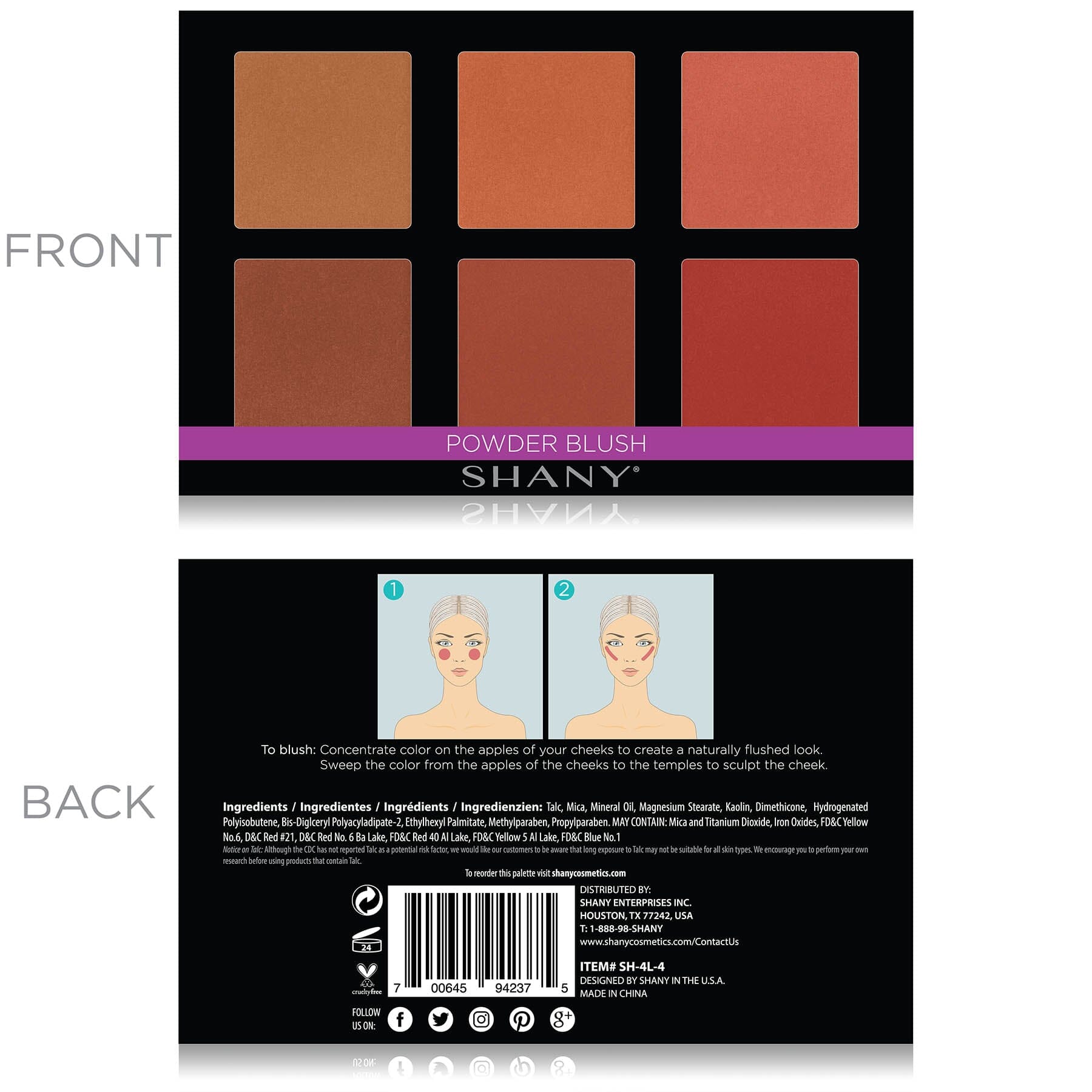 4 Layer Contour & Highlight Makeup Kit with Refillable Pans - Professional Face Contouring Palette for Cheekbones, Nose & Jawline - Perfect for Bridal, Photoshoot & Everyday Makeup Looks