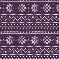 Snowflake Fair Isle Purple