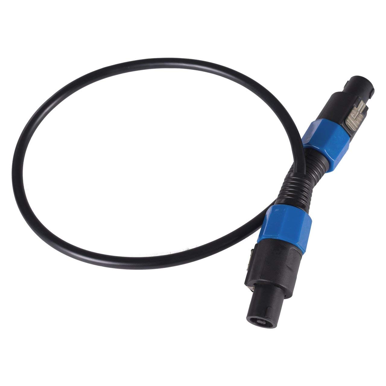 Sound Town Speakon to Speakon Speaker Cable - 2 Feet, 12 Gauge, 2 Conductor, Male to Male (STC-12NN2) - Perfect for Live Sound, DJ Equipment & Professional Audio Setups