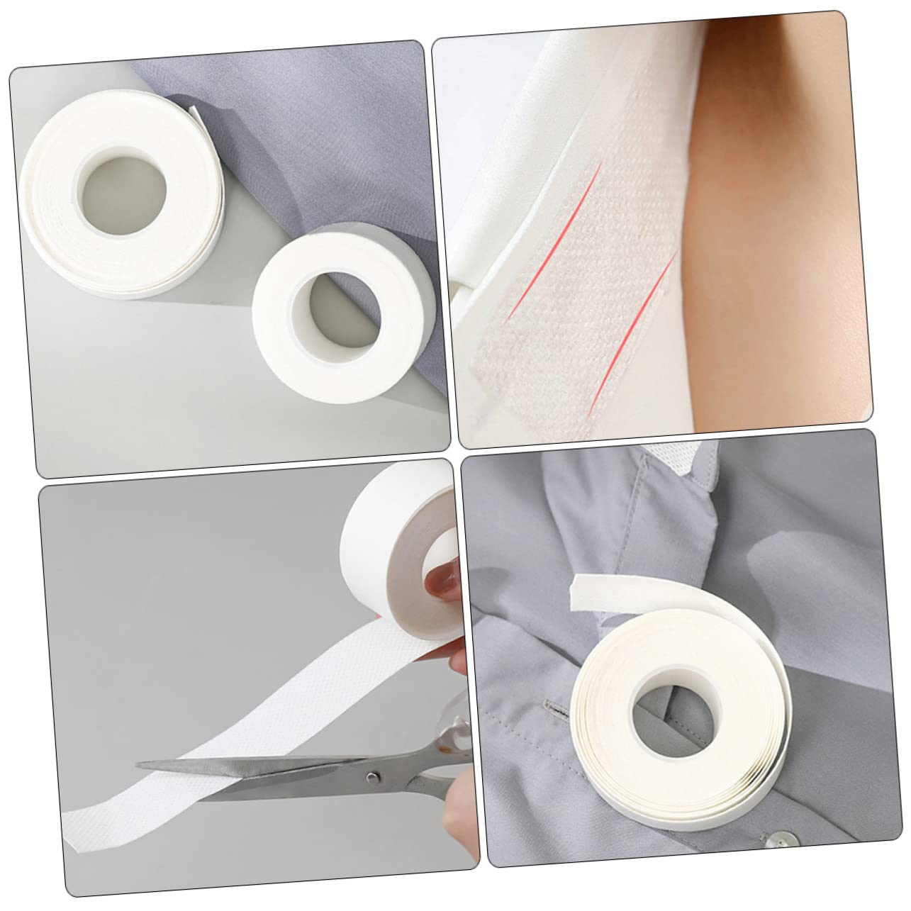 LIFKOME 6 Rolls Disposable Invisible Sweat Absorption Neck Liners for Shirts - Collar Protectors for Men & Women, Portable & Hygienic (6PCS) - Perfect for Work, Travel & Daily Wear
