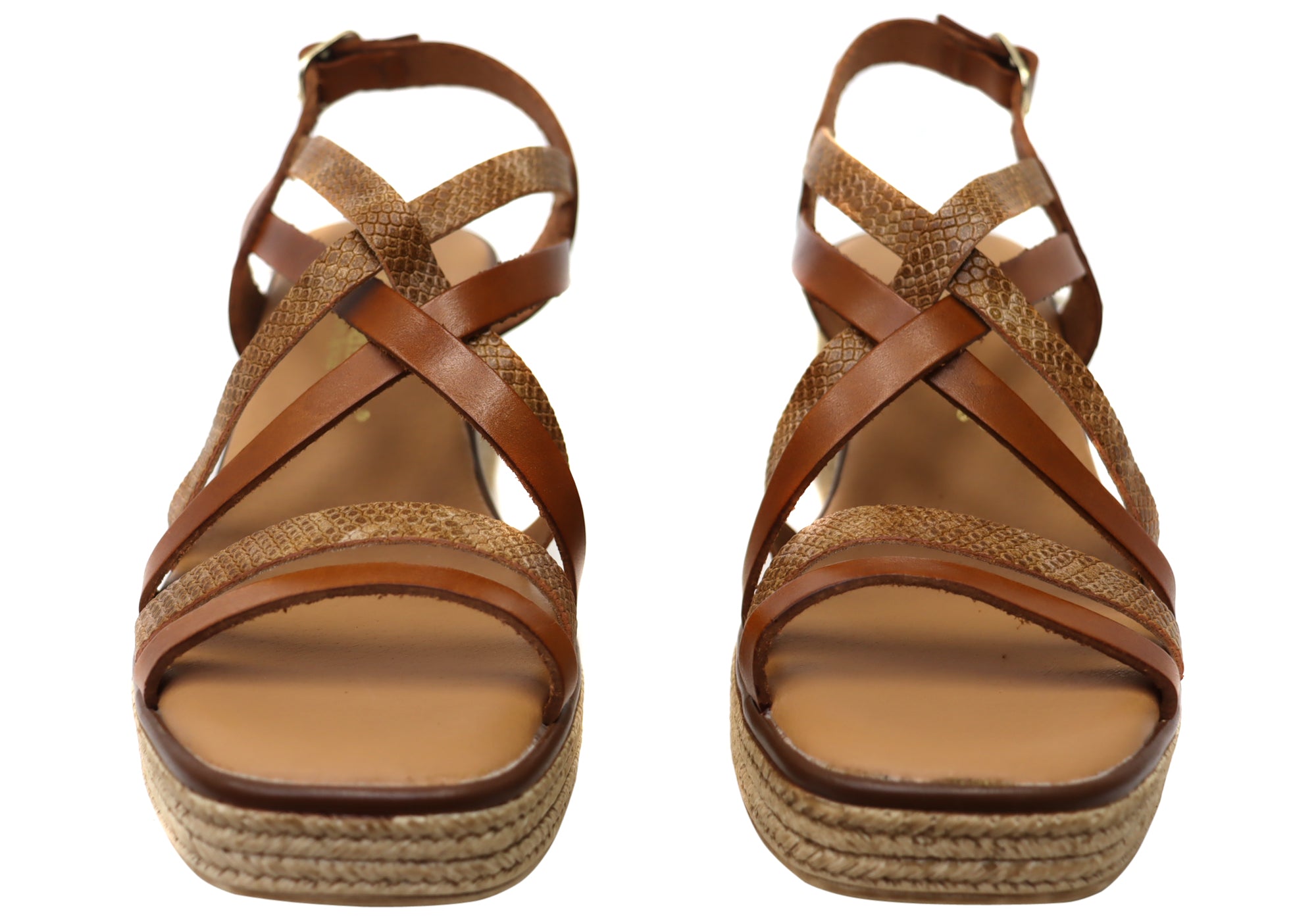 Lola Canales Cathy Women's Spanish Leather Wedge Sandals - Comfortable Summer Casual Shoes for Beach, Vacation & Daily Wear