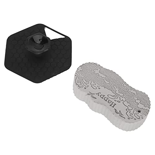 EXCLUZO Body Scrubber - Exfoliating Bath Brush with Easy Storage, Black & Grey Design for Adults & Babies | Perfect for Shower, Spa & Sensitive Skin Care