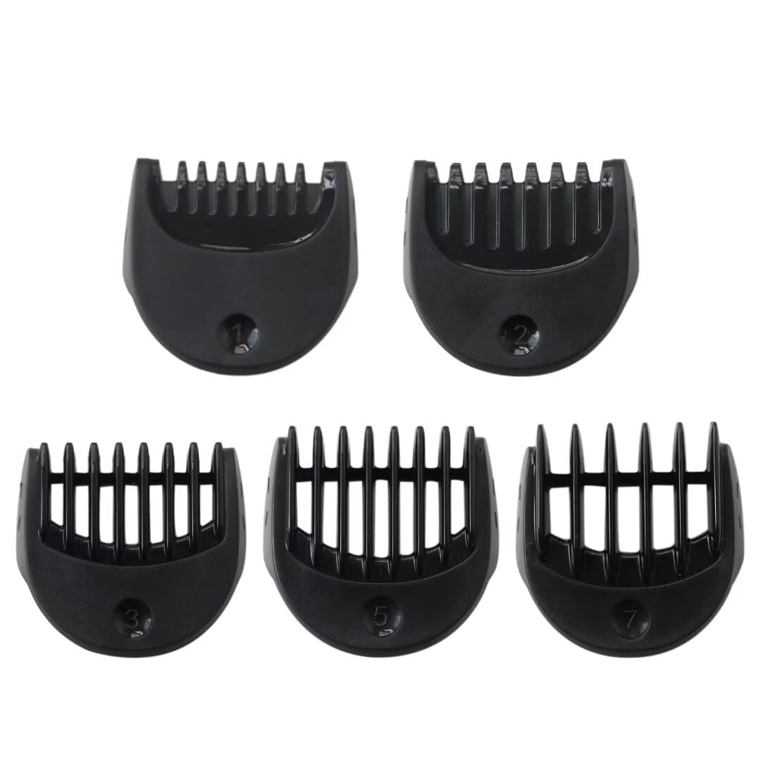 Braun Series 5 Replacement Shaver Head with 1/2/3/5/7mm Combs - Compatible with 5018s, 5020s, 5035s, 5049cs Models - Electric Shaver Trimmer Replacement Part for Precise Grooming at Home or Travel