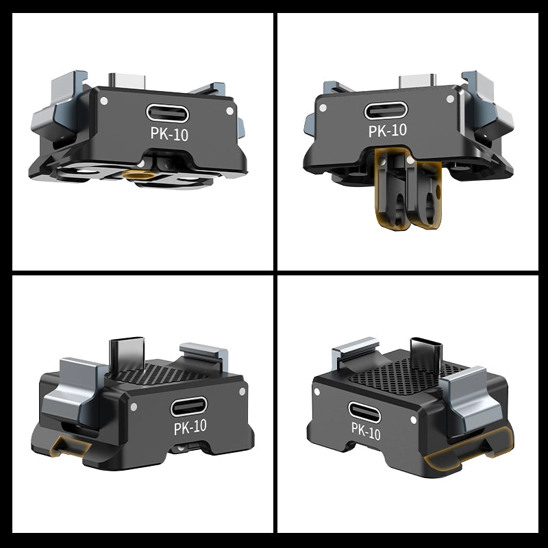 Ulanzi PK 10 Osmo Pocket 3 Expansion Adapter for DJI Action Camera - Compatible with DJI Pocket 3 & Action Cameras - Perfect for Vlogging, Travel & Outdoor Adventures