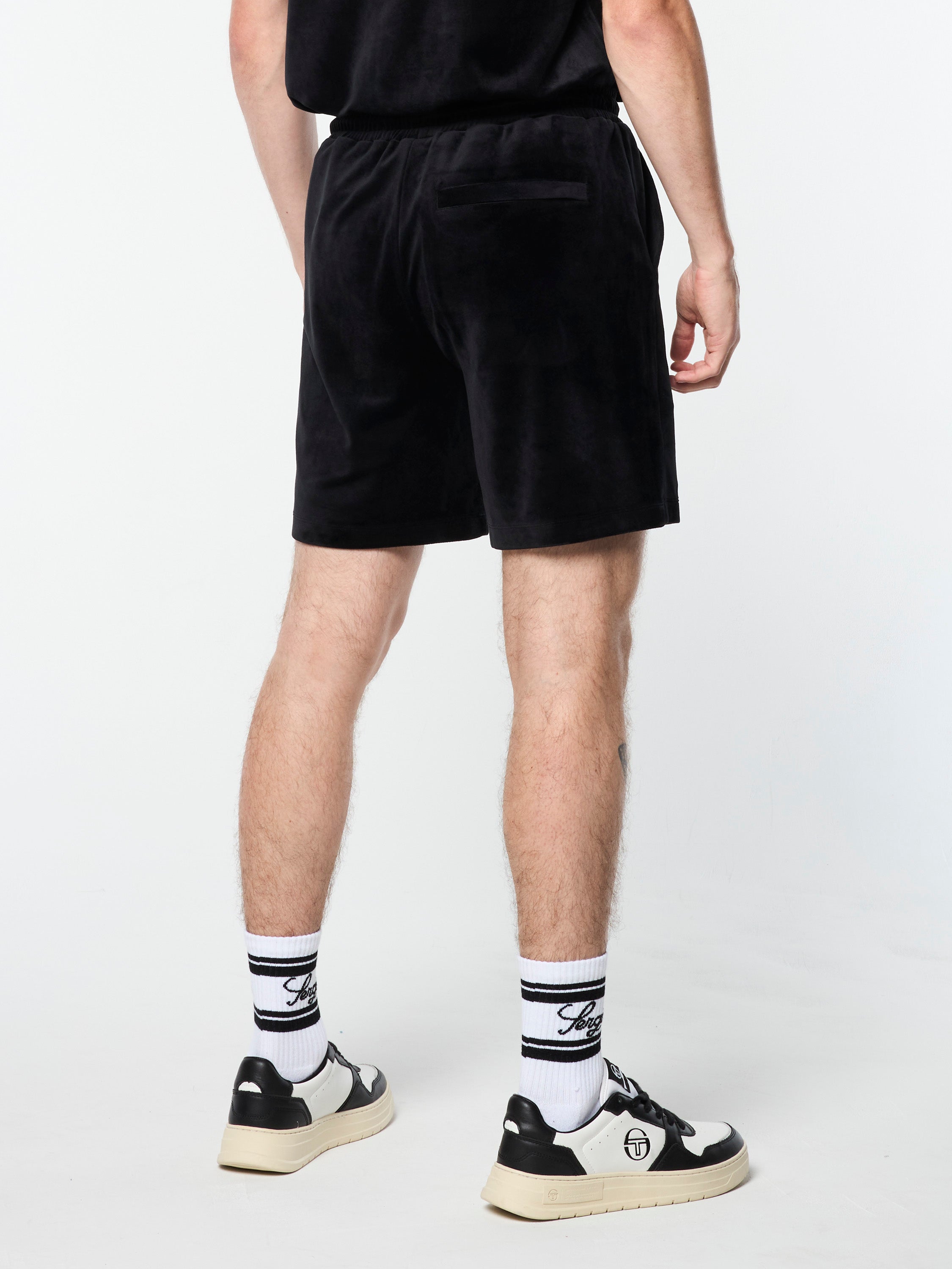 Renzo Velour Shorts for Women - Soft & Comfortable Black Velvet Shorts for Lounge, Sleep & Home Wear