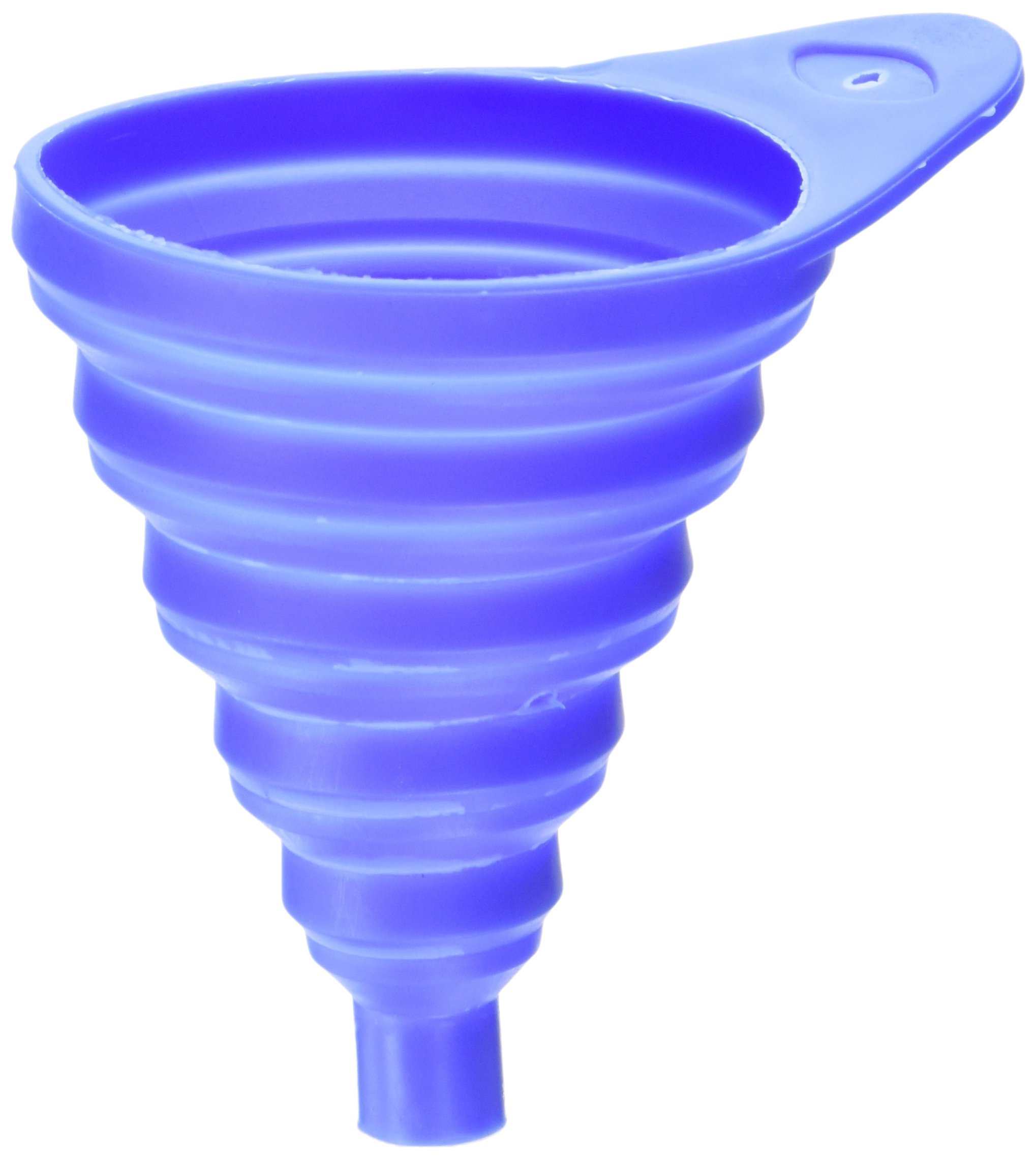 Chef Craft 21653 3-Inch Collapsible Kitchen Funnel - Perfect for Baking, Cooking, Oil Transfer & Spice Filling - Space Saving Silicone Folding Funnel for Home & Camping Use