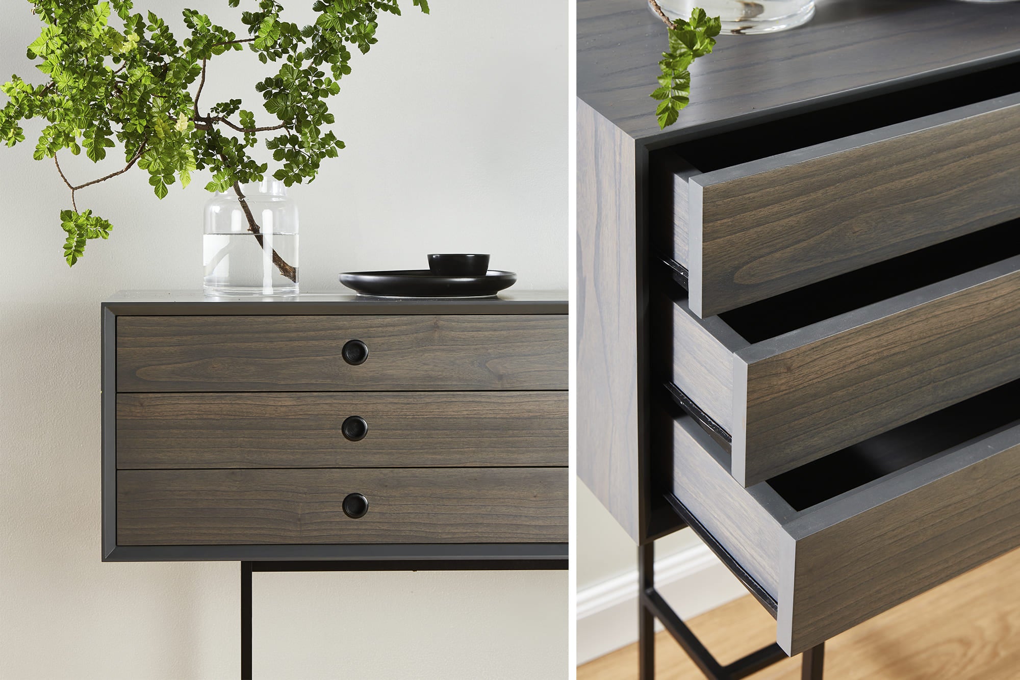 Barcelona Console Table - Modern Wooden Entryway Sofa Table for Living Room, Hallway & Bedroom | Stylish Home Decor Furniture