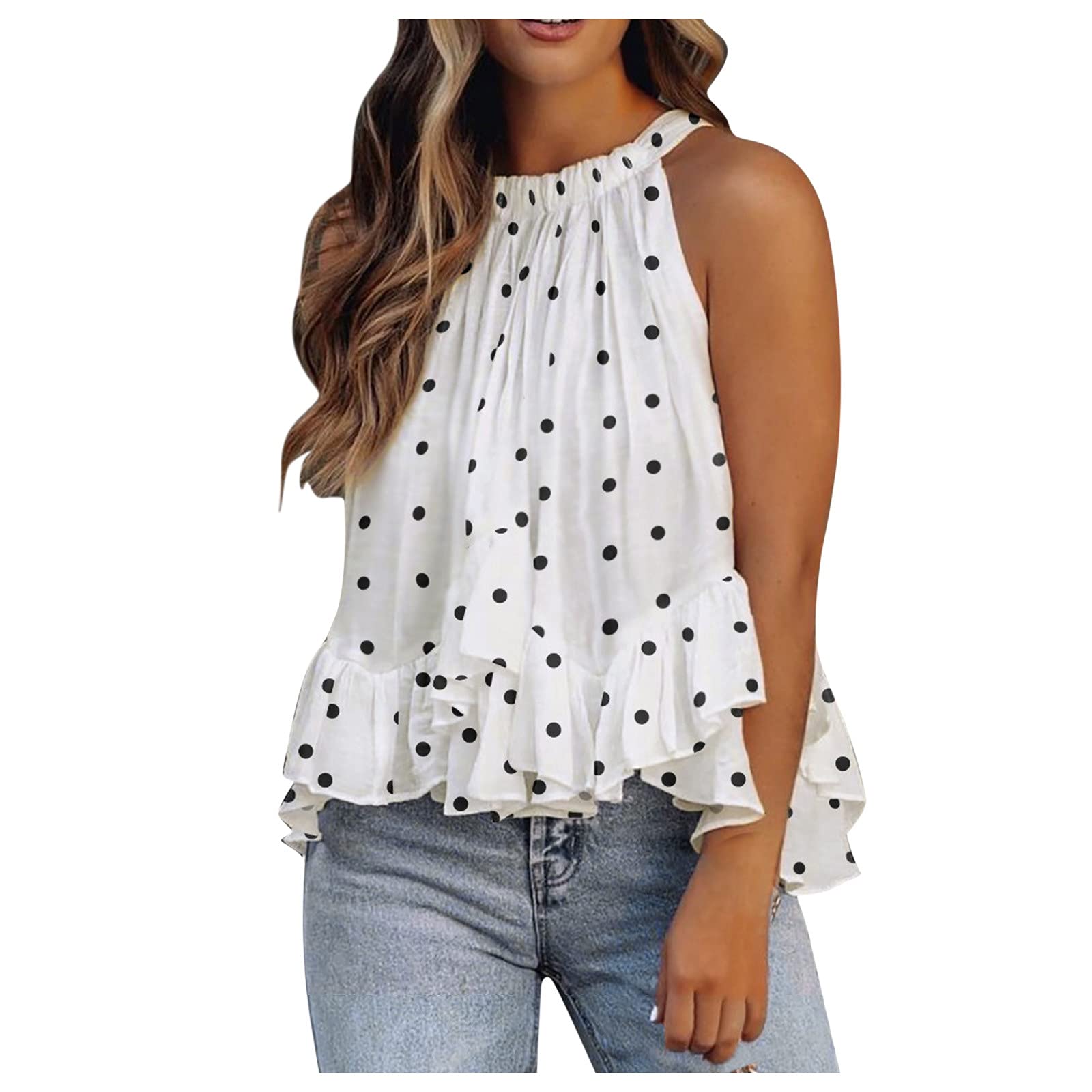 KAMEMIR Women's Sleeveless Tank Tops - Summer 2021 Basic Loose Fit Workout Blouse & Casual Tee Shirts | Perfect for Gym, Yoga, Office & Everyday Wear