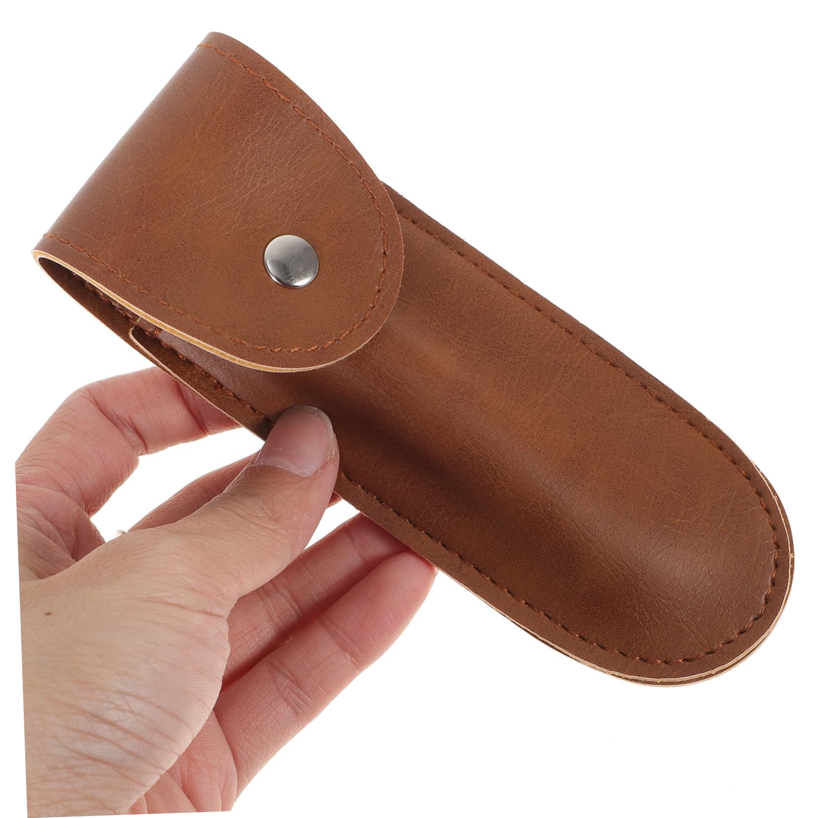 Healifty PU Leather Razor Protective Case - Compact Travel Shaver Bag for Men & Women, Anti-Scratch & Pressure-Resistant Cover for Electric Razors - Perfect for Travel, Gym, and Daily Storage