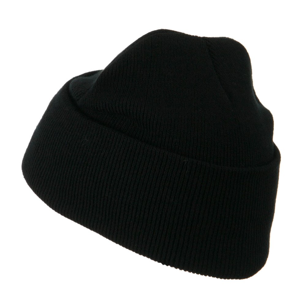 Military Embroidered Beanie for Men & Women - Warm Winter Skull Cap with Tactical Patch - Perfect for Outdoor Activities, Hiking, and Cold Weather