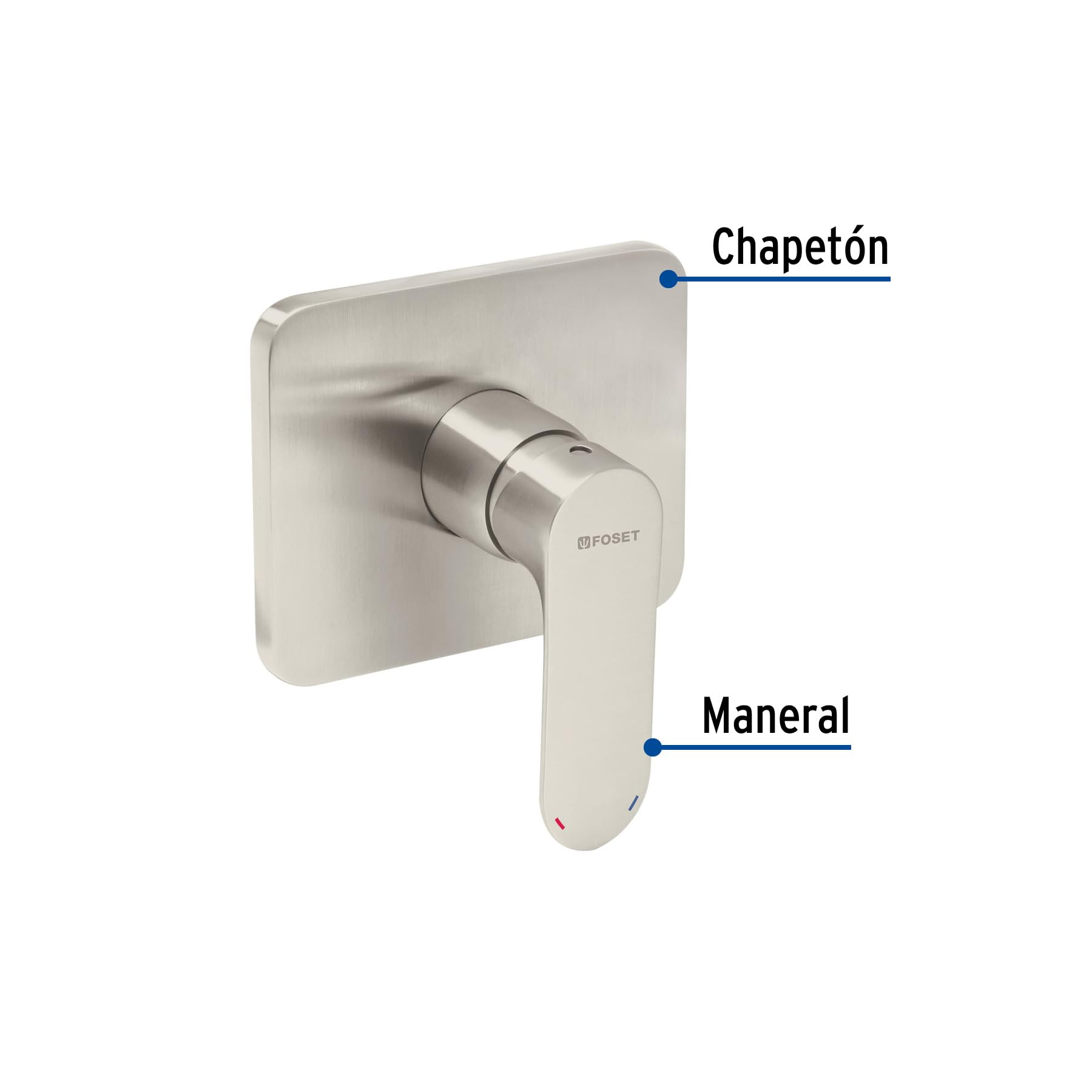 Single Lever Shower Faucet in Satin Finish - Riviera Collection | Modern Bathroom Upgrade for Spa-Like Experience