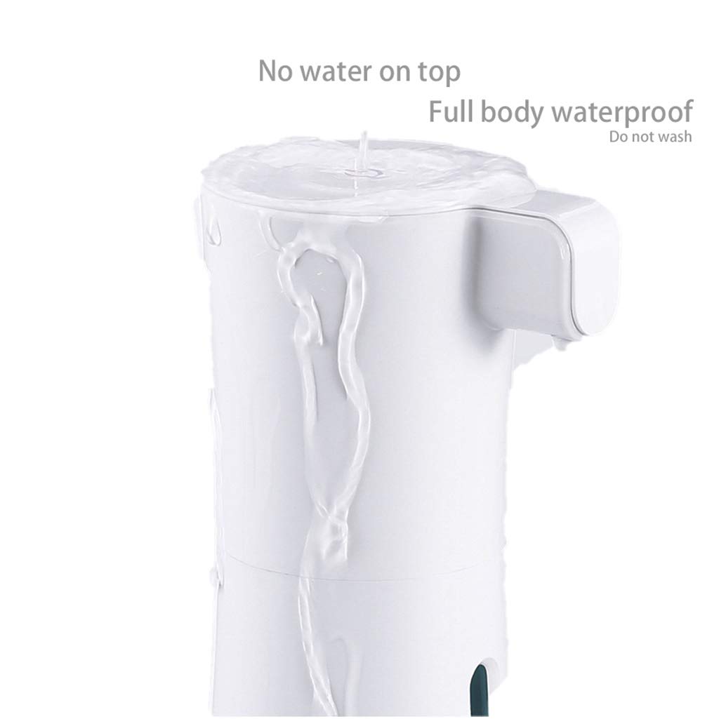 Automatic Touchless Foaming Soap Dispenser - 450ml/15oz Hands-Free Liquid Soap Pump for Kitchen & Bathroom, White - Perfect for Germ-Free Hand Washing in Homes, Restaurants, and Offices