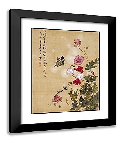 Black Modern Wood Frame with Double Matting