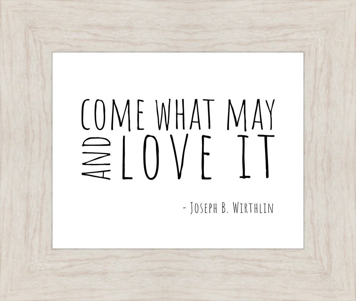 Come What May By Paige Tilly - Inspirational Wall Art Decor for Home, Office & Gift Giving | Motivational Quote Print for Living Room, Bedroom & Workspace