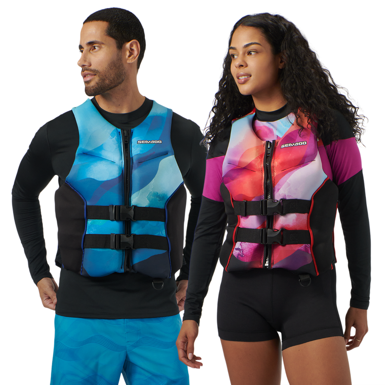 Airflow Sunset Edition PFD Life Jacket - USCG Approved Comfortable Inflatable Life Vest for Boating, Kayaking & Water Sports