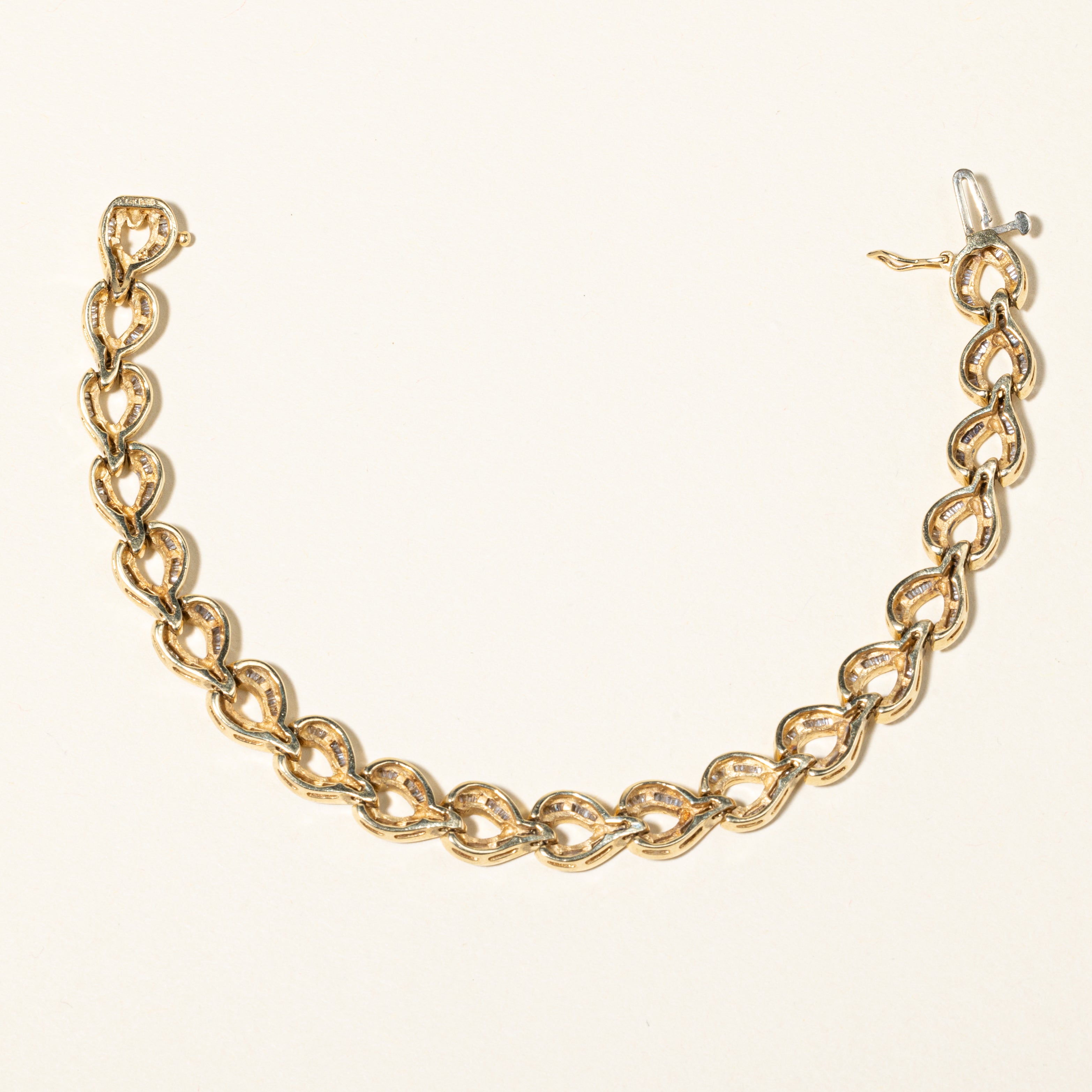 14K Yellow Gold Braided Diamond Bracelet for Women | 2.22 Carat Total Weight | Size 7.25 | Elegant Jewelry Gift for Anniversary, Birthday & Special Occasions