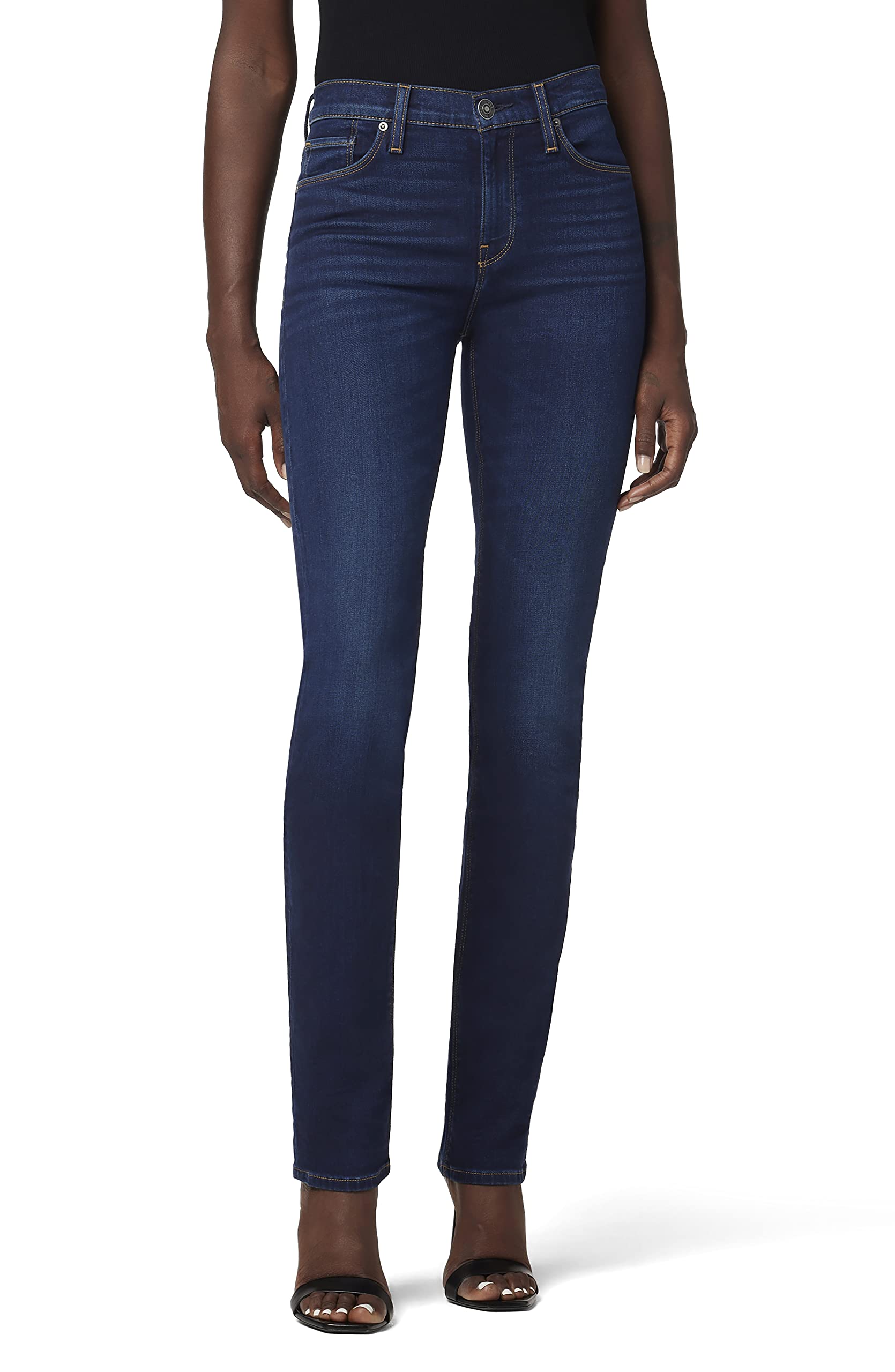 HUDSON Women's Nico Midrise Straight Leg Jean - Comfortable Stretch Denim Pants for Everyday Wear | Perfect for Work, Casual Outings & Weekend Errands