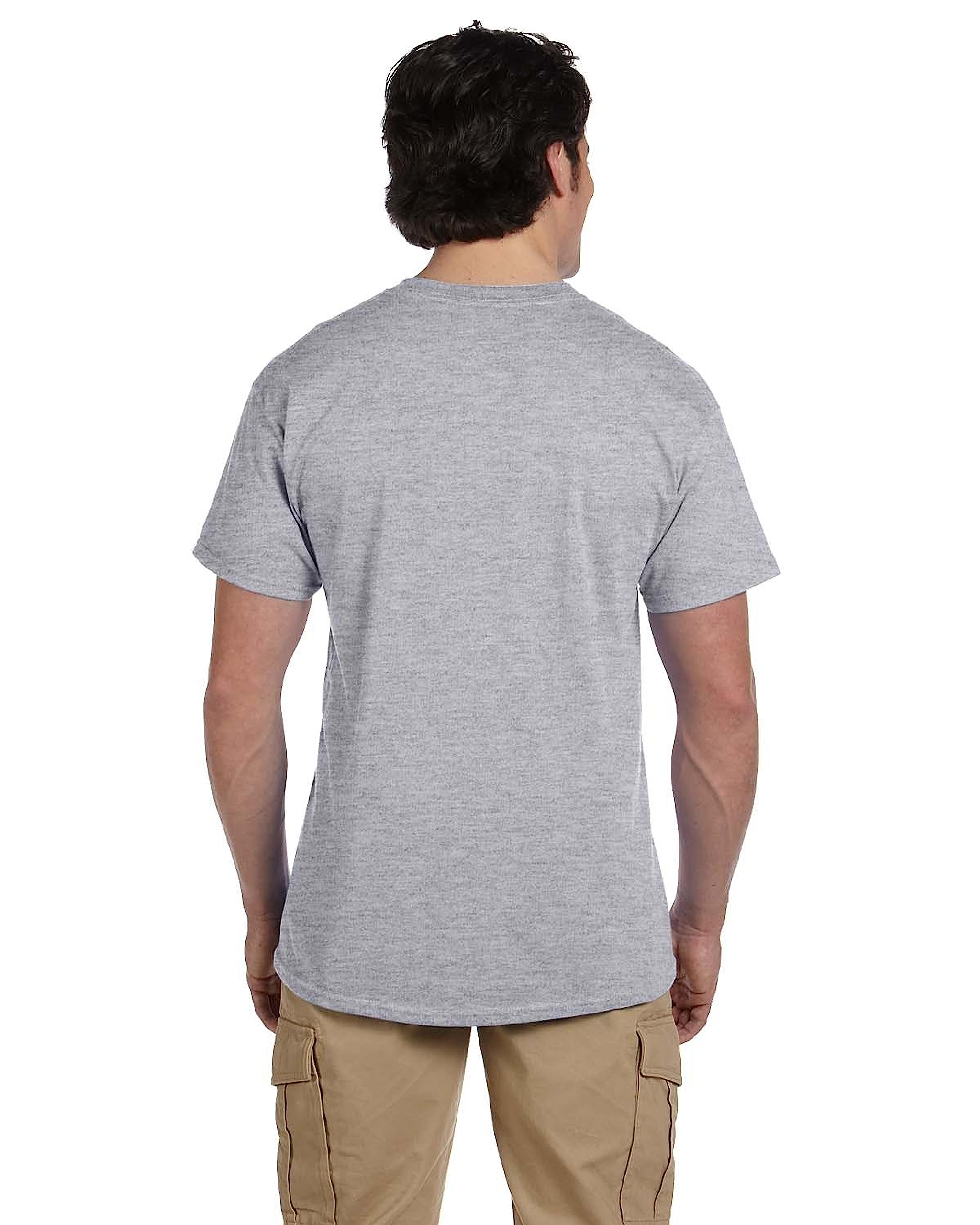 Fruit of the Loom Men's Stay Tucked Crew Neck T-Shirt - Soft Cotton Comfort Fit Undershirt for Work, Casual & Layering