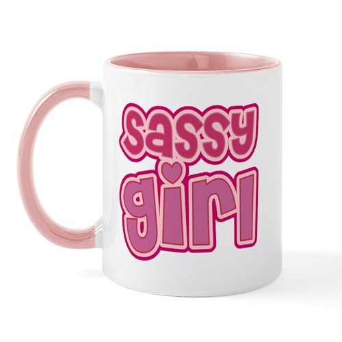 White/Pink Inside - Sassy Girl Mug
