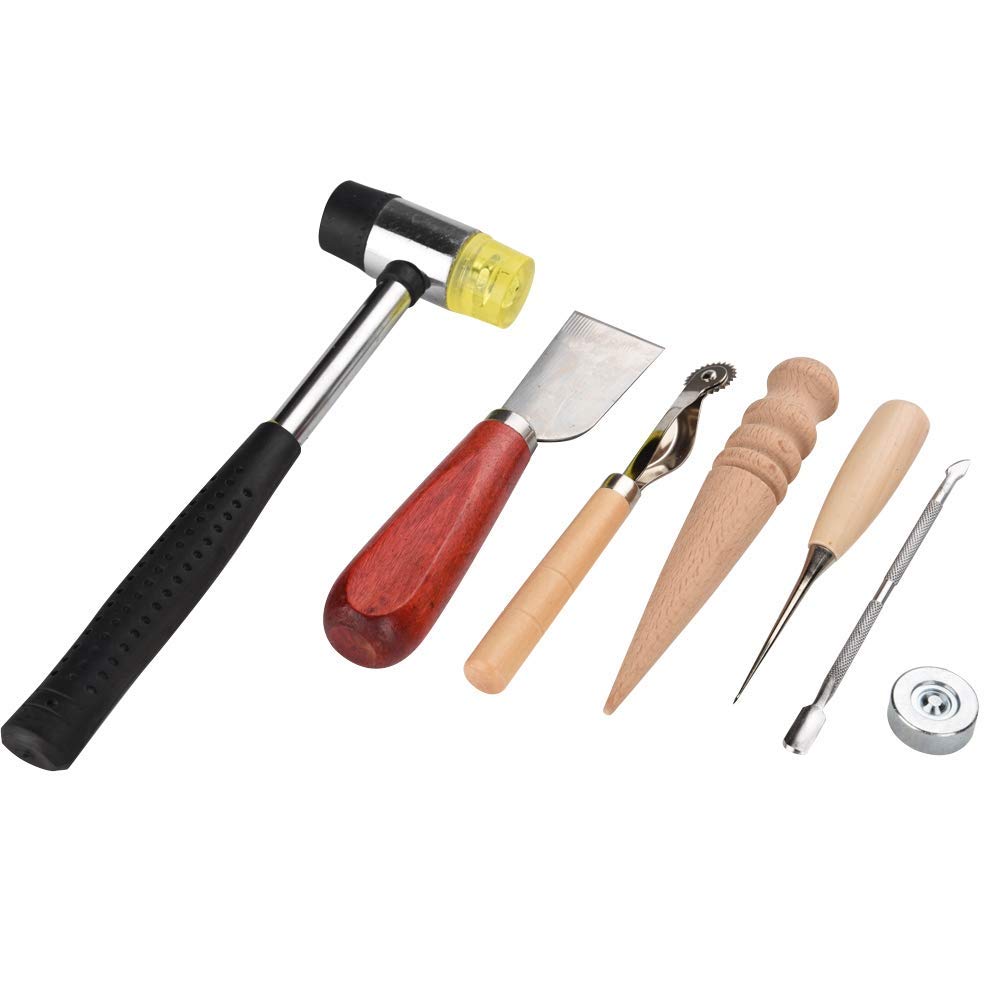 42Pcs Leather Craft Tools Set - Professional DIY Stitching & Sewing Kit for Leatherworking