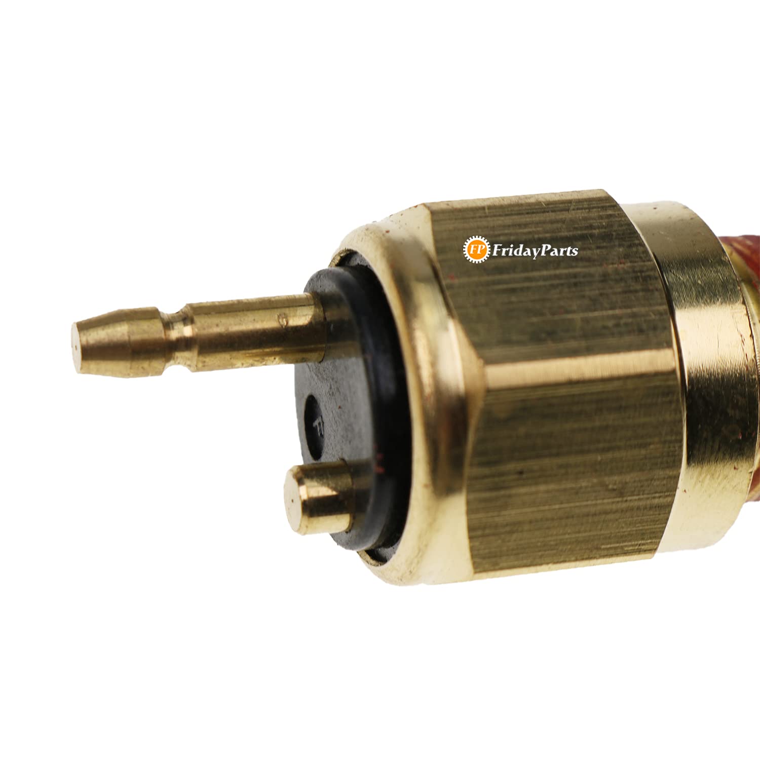 FridayParts Water Temperature Sensor YM121250-44901 Compatible with Komatsu CK20-1 CK25-1 CK30-1 CK35-1 PC110R-1 PC12R-8 PC15R-8 PC20R-8 PC27R-8 PC35R-8 PC45R-8 PC75-1 PC75R-2 - Replacement Engine Coolant Temp Sensor for Excavators & Construction Equipment