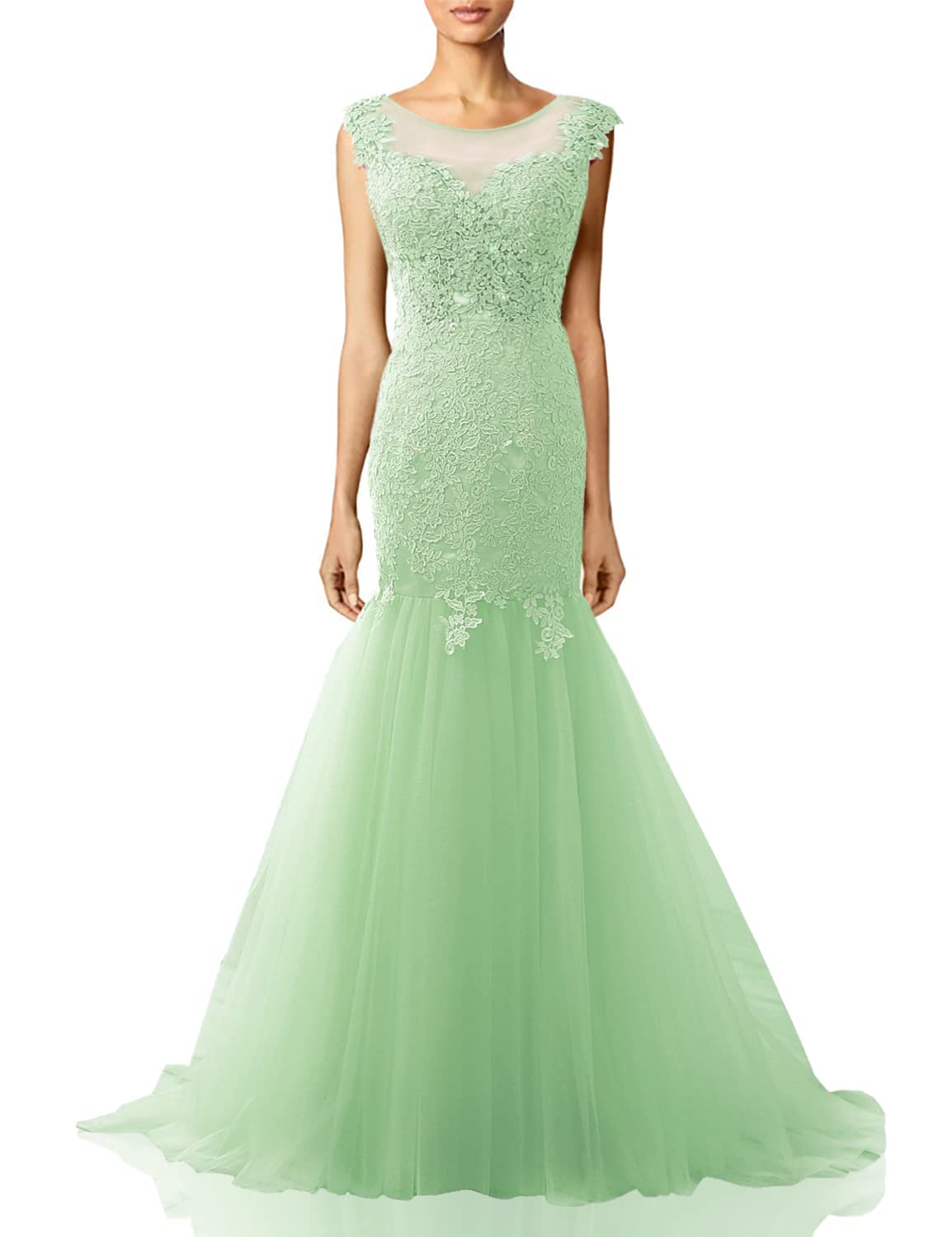 Elegant Lace Long Mermaid Prom Dress for Formal Evening Gowns | Women's Party Gowns for Homecoming, Prom Night & Special Occasions