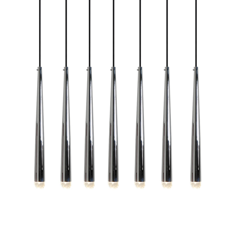 Renaie Loog Crystal Chandelier - Elegant Modern Ceiling Light Fixture for Dining Room, Living Room & Bedroom Decor