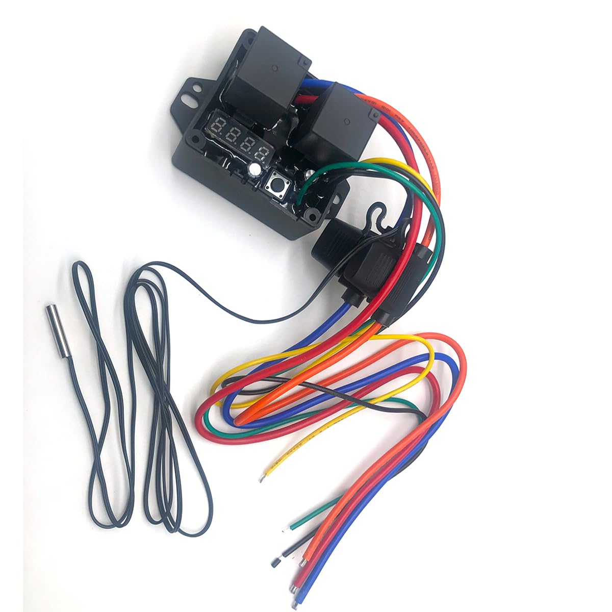 Digital Thermatic Fan Switch Kit #0444 - 12V & 24V Adjustable Temperature Control for Electric Cooling Fans | Perfect for Car, Truck & RV Cooling Systems