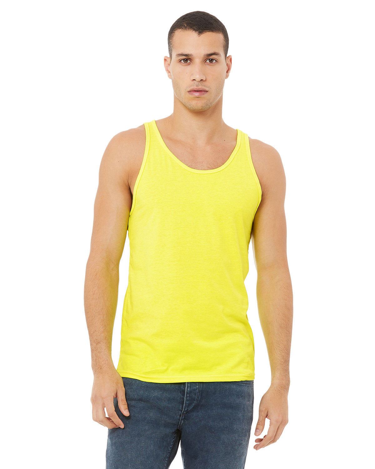 Bella + Canvas 3480CVC Unisex Heather CVC Tank Top - Soft Cotton Blend Comfort Fit for Men & Women - Perfect for Gym, Yoga, and Summer Outfits