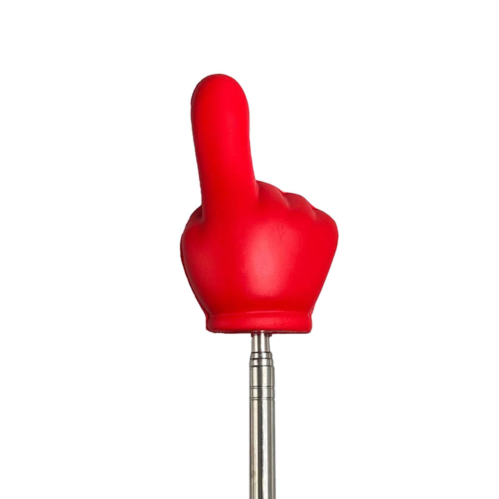 Retractable Teacher Pointer Stick - Whiteboard & Presentation Pointer for Classroom, Office, Meetings - Extendable Finger Pointer (Red) - Perfect for Teaching, Presenting, and Remote Learning