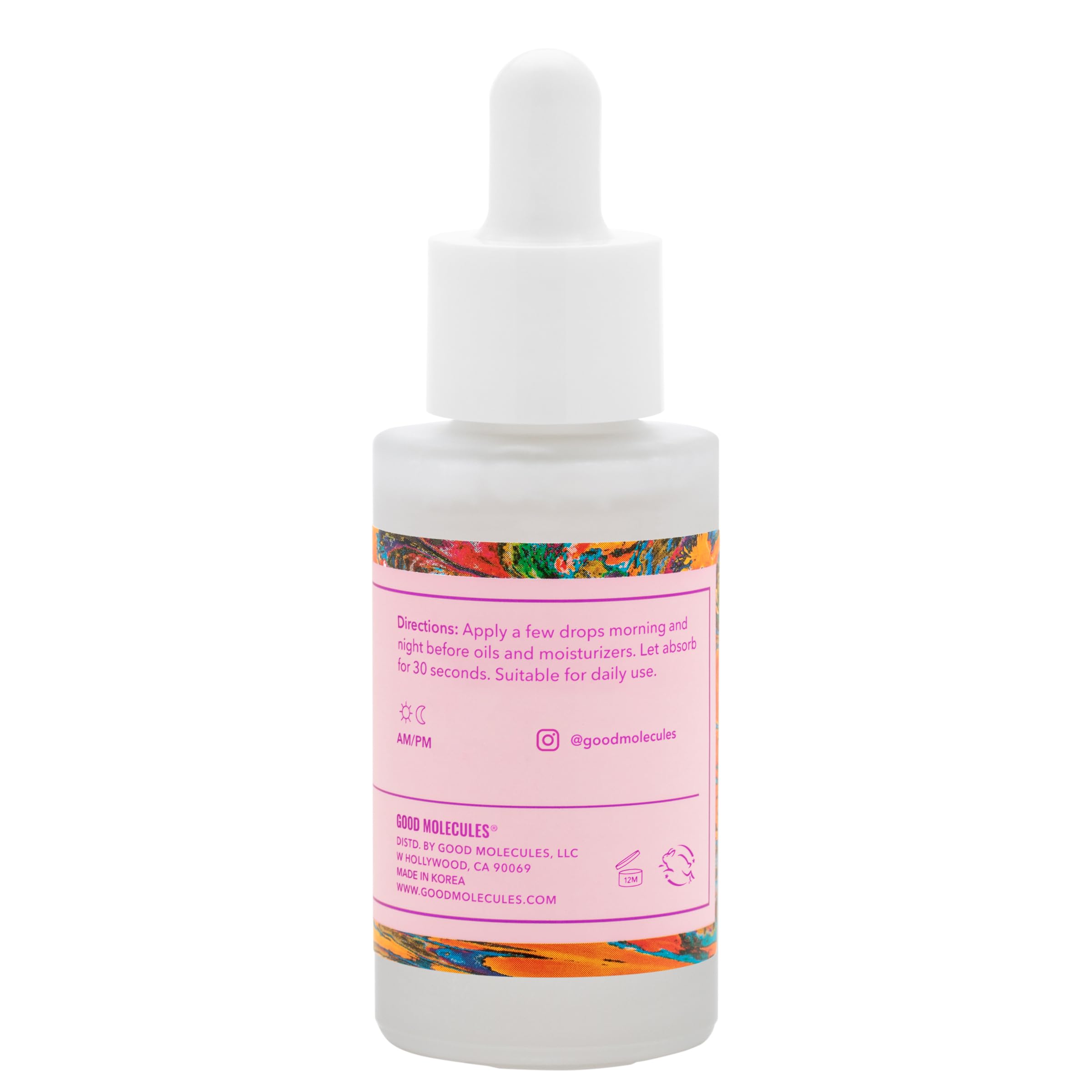 Good Molecules Hyaluronic Acid Serum - Hydrating 1% HA Face Serum for Dry Skin, Anti-Aging & Plumping, Water-Based Non-Greasy Formula | Day & Night Moisturizer for Glowing Skin
