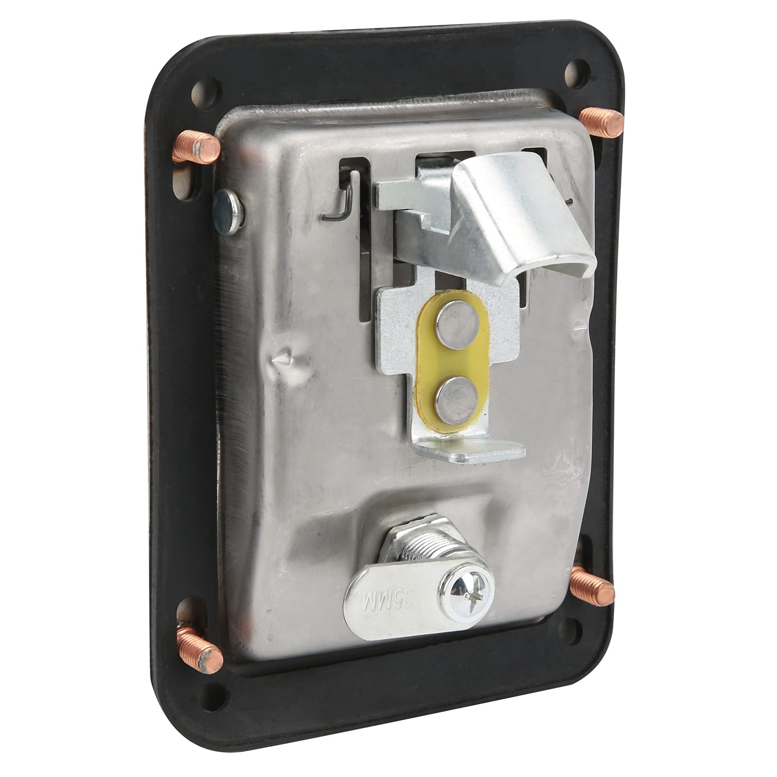 ViaGasaFamido Stainless Steel Paddle Latch Toolbox Lock - Single Point Panel Lock Replacement with 2 Keys for RV, Camper, Truck, Trailer & Caravan Doors | Durable Security Solution for Vehicle Storage & Entry Access