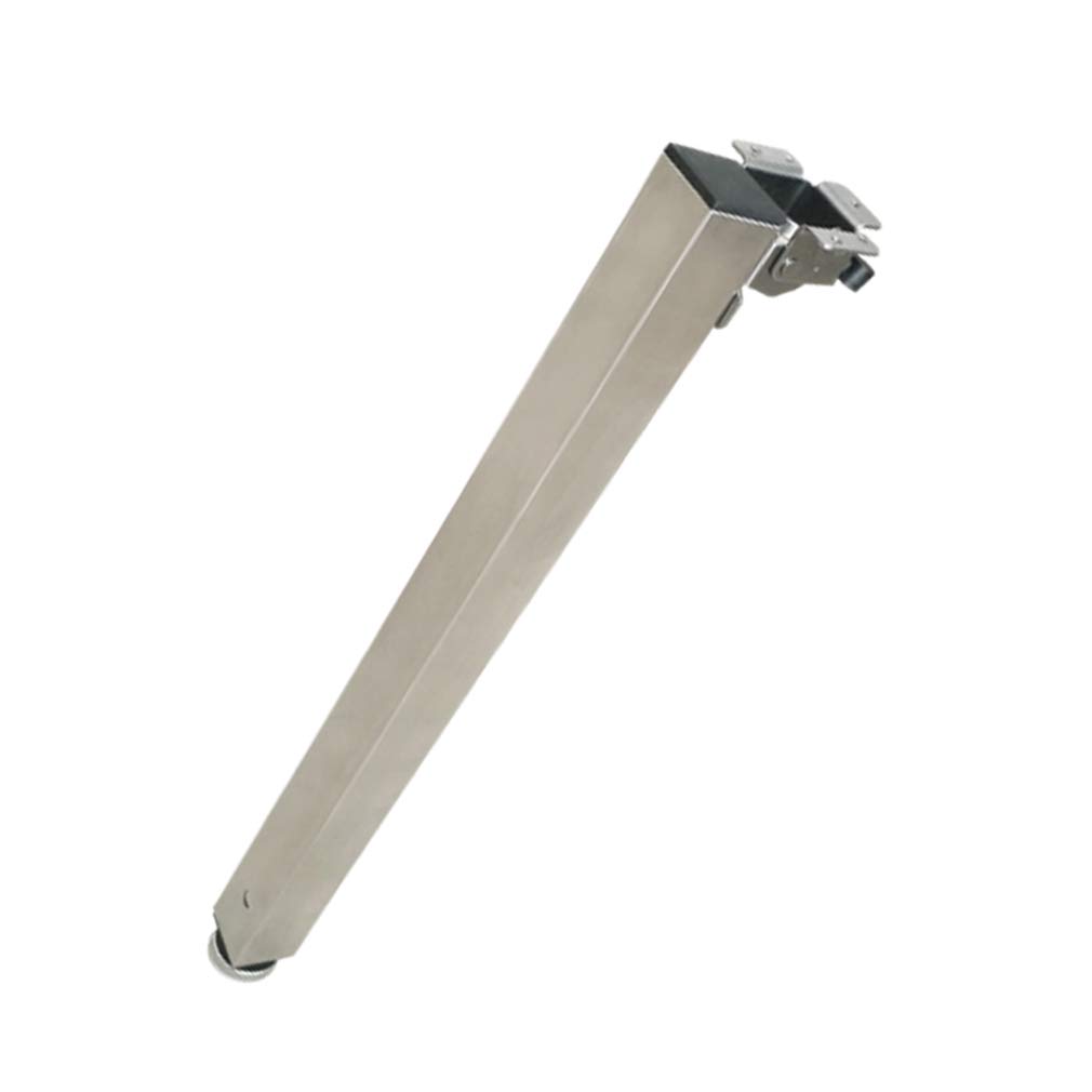 Adjustable Stainless Steel Folding Table Legs - Telescopic Dining Table Legs, Lift Button Workbench Desk Legs, Heavy Duty Bar Table Legs for Home, Office, Kitchen & DIY Furniture Projects (1pc) - Perfect for Space-Saving Furniture, Adjustable Workstations & Custom Cabinets