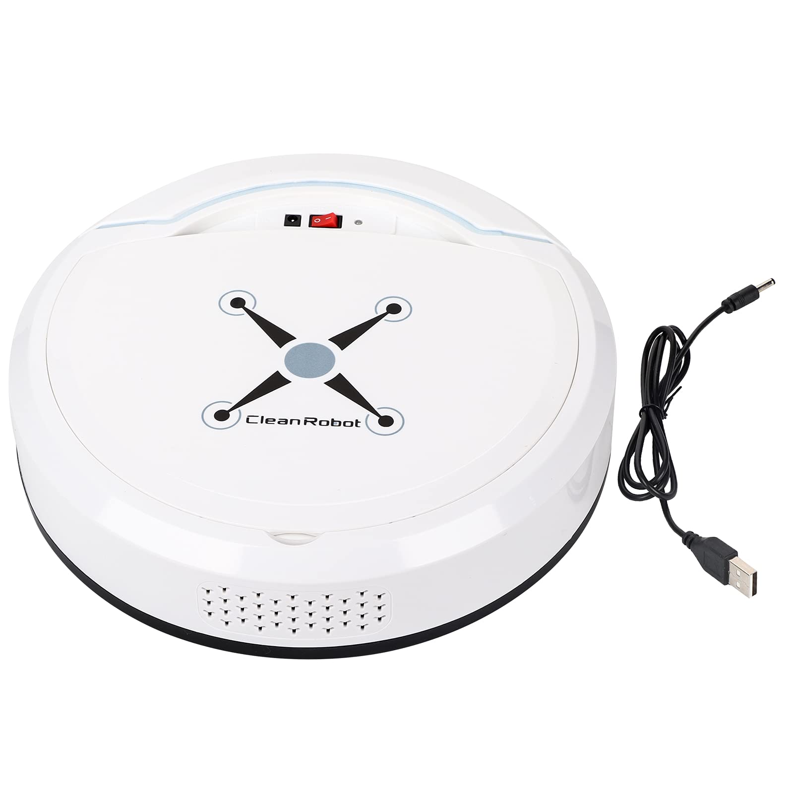 Smart Robot Vacuum Cleaner - USB Rechargeable, Automatic Floor Sweeping Machine for Home, White - Perfect for Hardwood Floors, Carpets & Pet Hair Cleaning