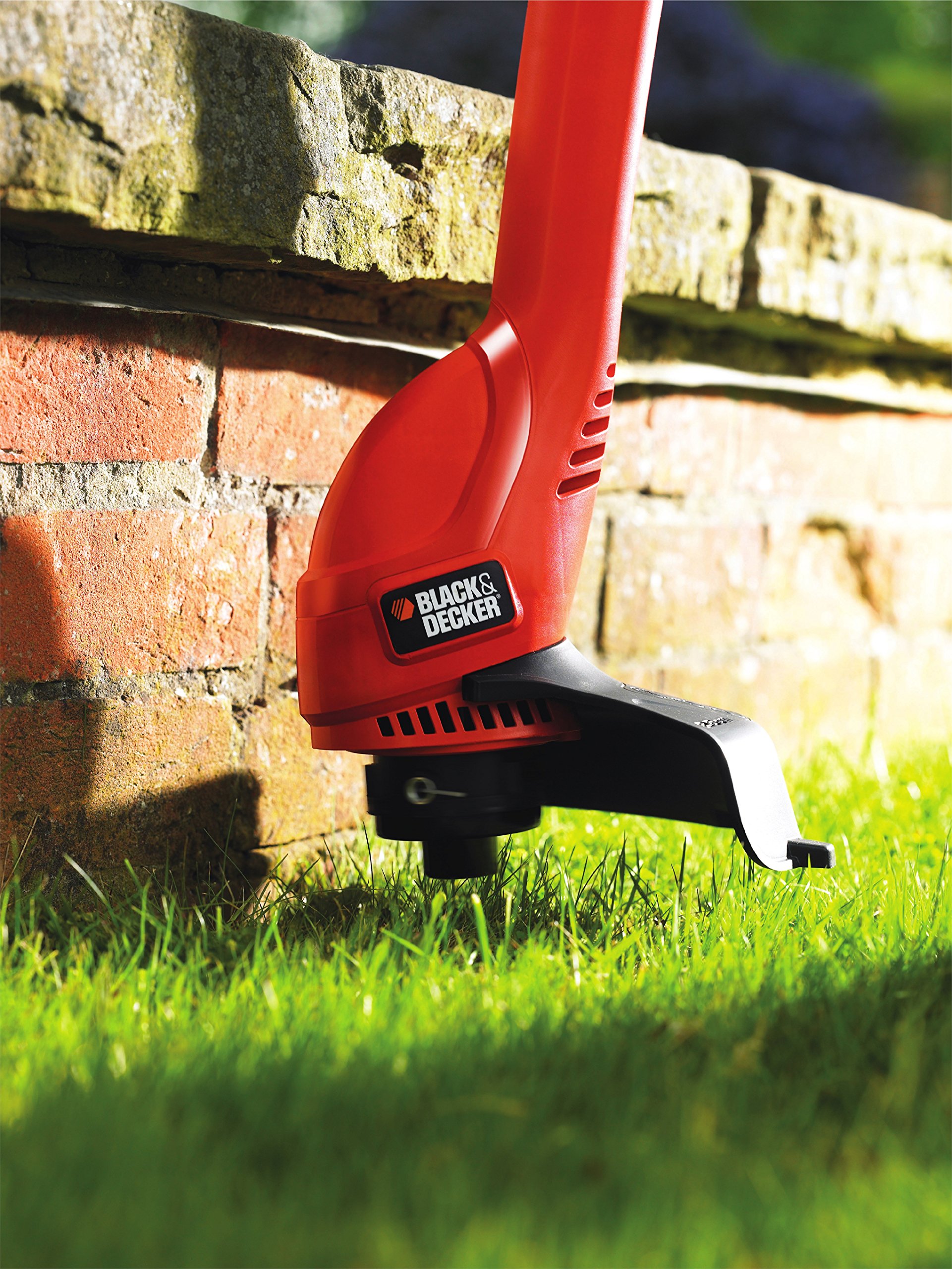 BLACK+DECKER Gl250 250W高效电动割草机 | 轻便耐用草坪修剪器 | 家用庭院花园除草神器