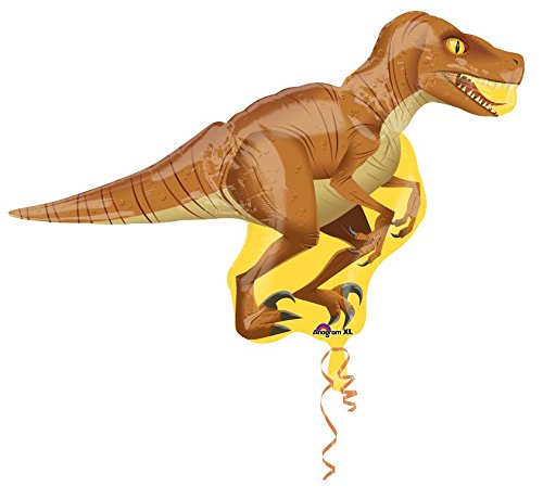 Giant 4-Piece Dinosaur Foil Party Balloons - Jumbo Dino Decorations for Birthday Parties, Baby Showers & Themed Events