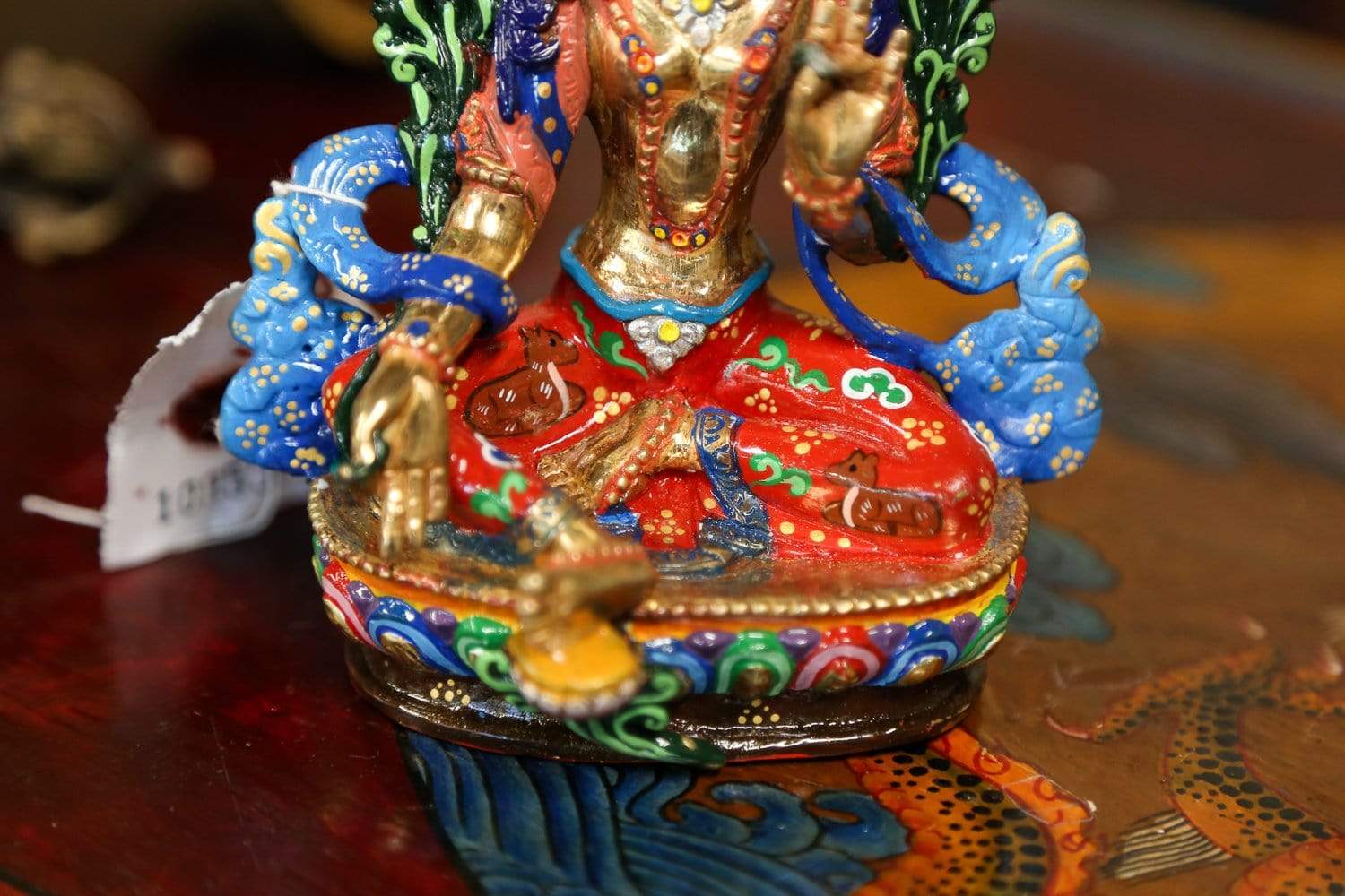 Green Tara Savioress Statue - Buddhist Goddess of Compassion Statue for Home Altar, Meditation & Spiritual Decor | Handcrafted Resin Sculpture for Serenity & Blessings