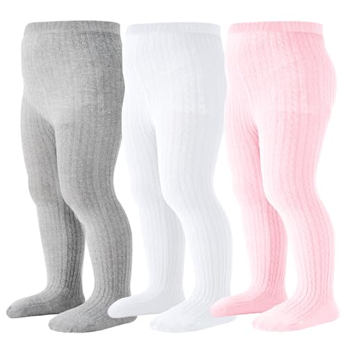 White/Pink/Grey, 3 Pack