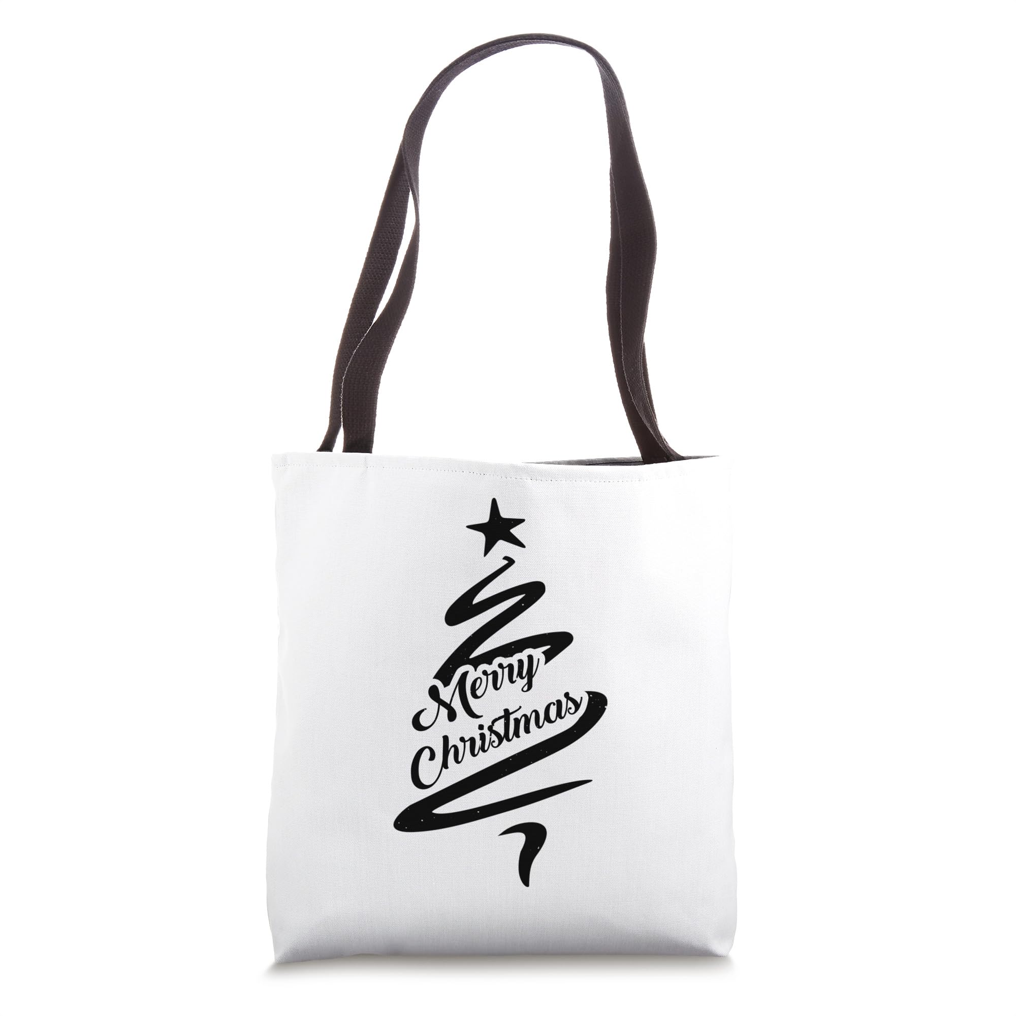 Festive Christmas Tote Bag for Holiday Shopping & Gift Giving - Reusable Grocery Bag for Parties, Travel & Everyday Use
