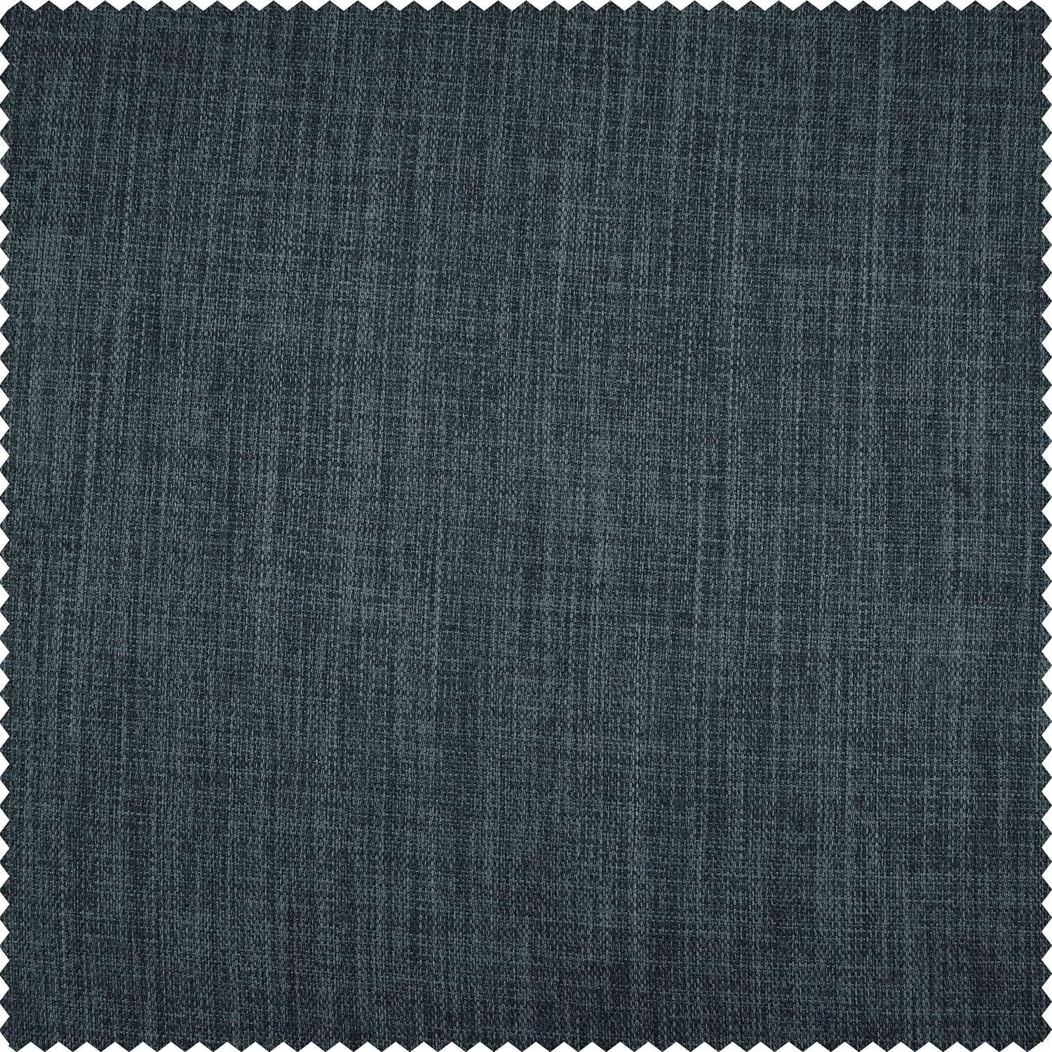 Reverie Blue Textured Faux Linen Fabric Swatch - Premium Home Decor Upholstery Material for DIY Projects, Curtains & Throw Pillows