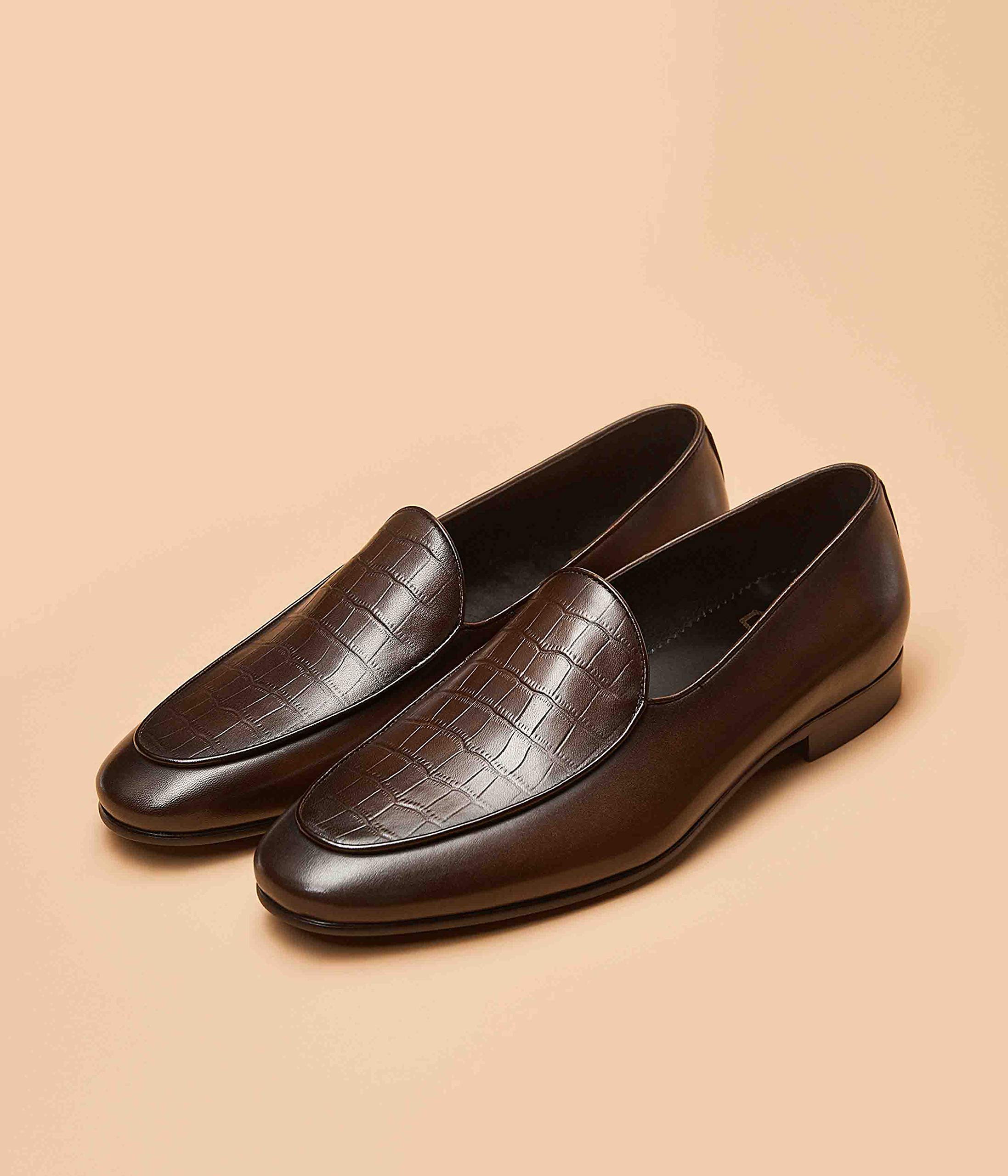 GIFENNSE Men's Slip-On Loafers - Genuine Leather Dress Shoes for Business & Formal Occasions - Comfortable Office Work Shoes for Professional Men