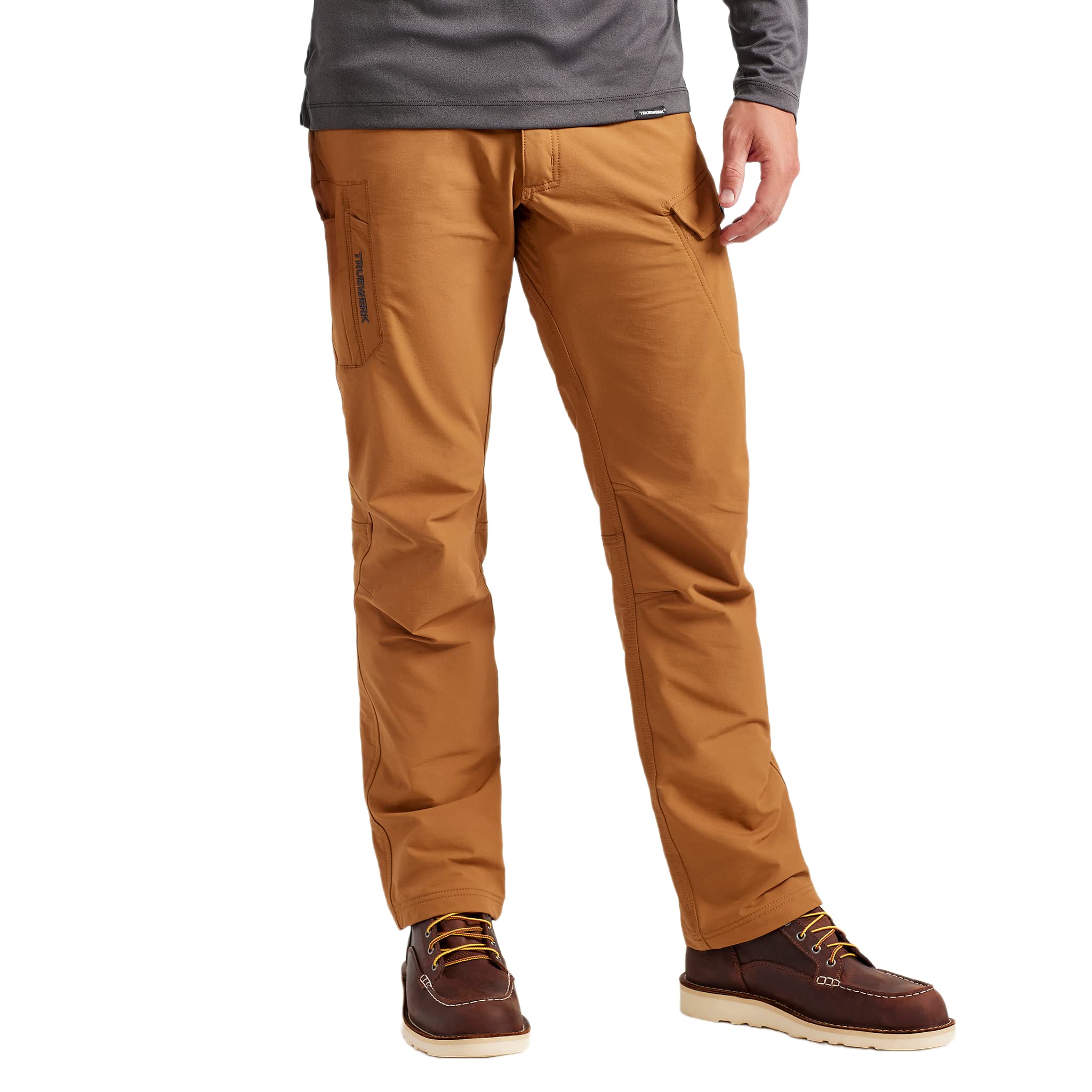 TRUEWERK Men's T2 WerkPant Technical Work Pants - Water Resistant, Lightweight, 4-Way Stretch with Multiple Pockets for Construction, Carpentry & Outdoor Work