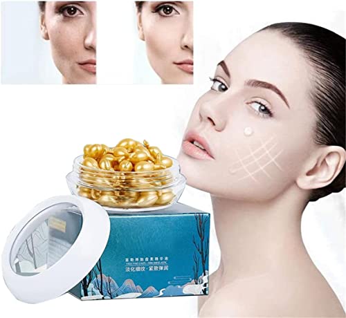 Snake Venom Extract Serum Capsules - Anti-Wrinkle & Anti-Aging Facial Treatment with Fullerene & Sheep Placenta | Skin Brightening, Hydrating, Firming & Lifting Serum (30 Capsules) for Daily Skincare Routine & Nighttime Rejuvenation